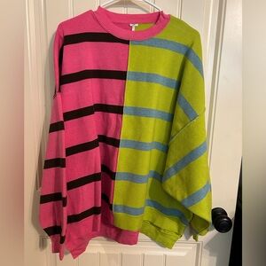 Free People Uptown Stripe Sweatshirt